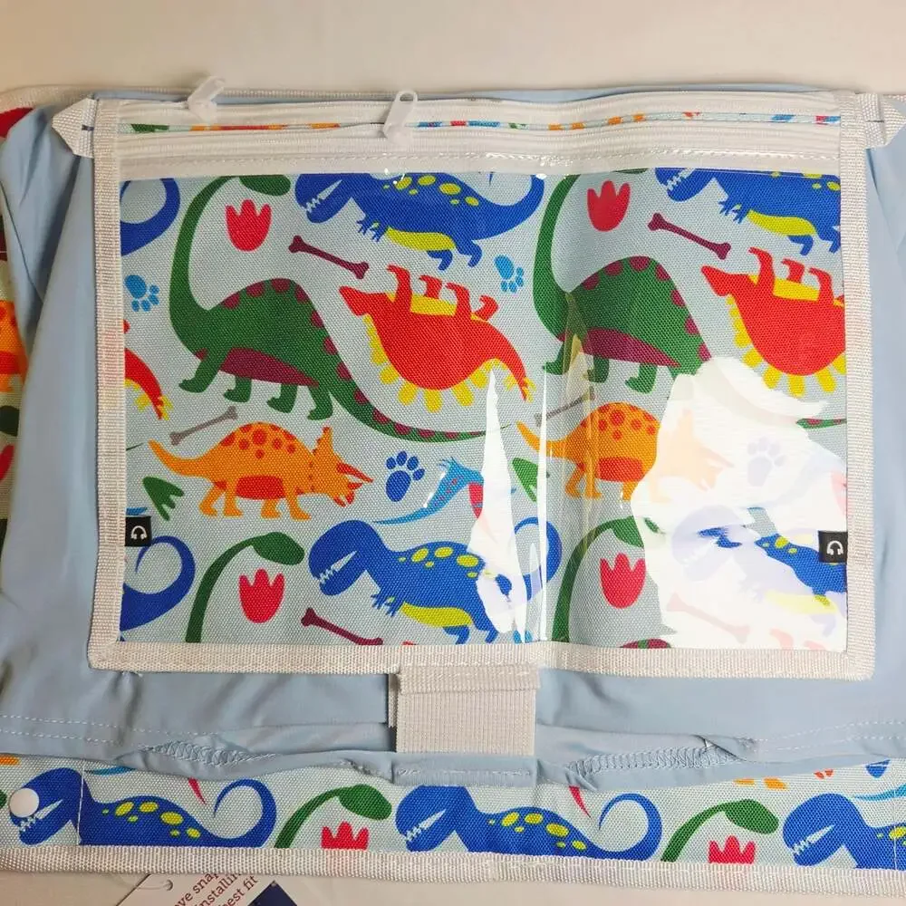 Lusso Gear Kids Airplane Tray Table Cover Dinosaur Print